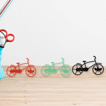 Bicycle Key Chain Holder Stylish Wall-Mount Bike Hook and Plastic Key Holder for Home, Office, and Everyday Use