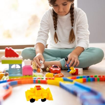 Vehicle Car Engineering Toy Set 6 Pcs Construction Toys for Kids (Crane, Excavator, Road Roller More)